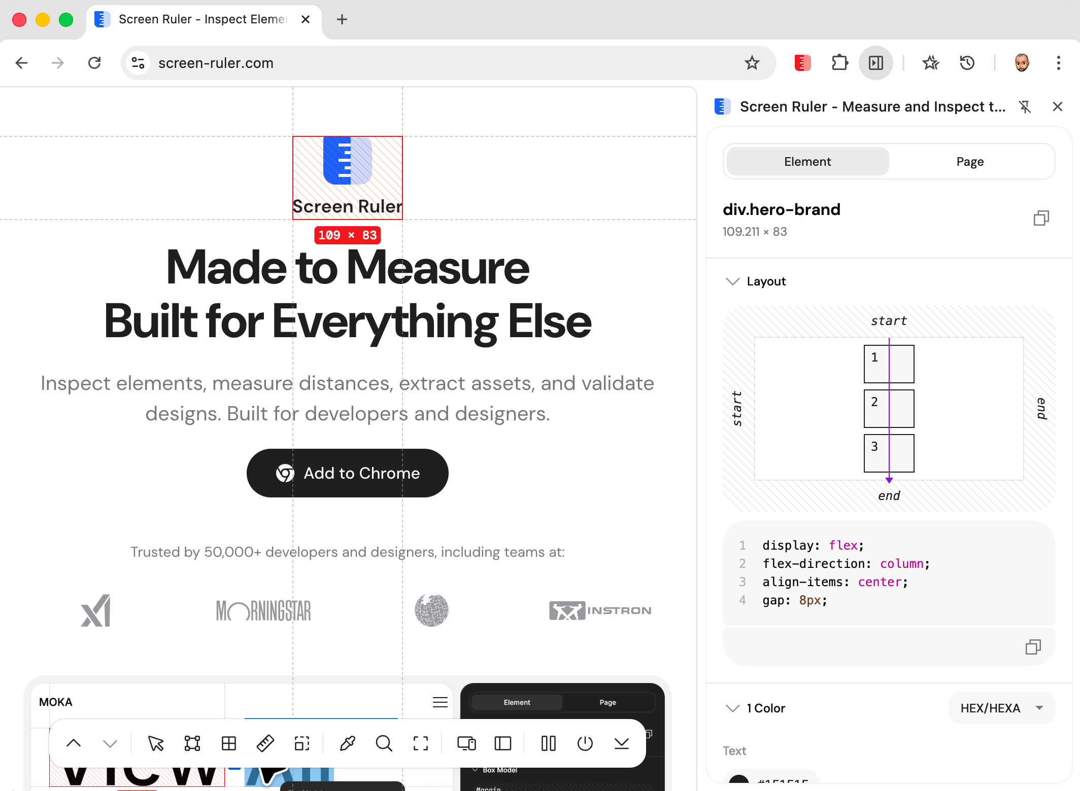 Flexbox layout diagram with axis arrows, alignment, and gap visualisations